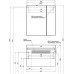Тумба с раковиной Aquanet Нью-Йорк 85 орех 