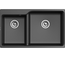 Мойка Rivelato AXEL 90D  2-чаши 870*520мм X-90D antracite  Мойка Rivelato AXEL 90D  2-чаши 870*520мм X-90D antracite