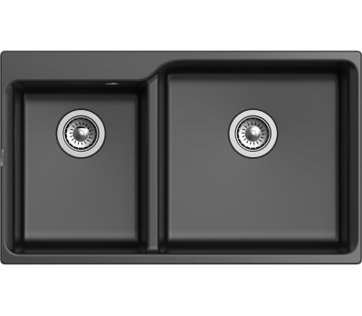 Мойка Rivelato AXEL 90D  2-чаши 870*520мм X-90D antracite 