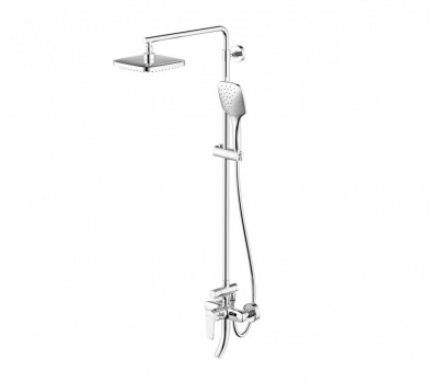Душевая колонна со смесителем для ванны и душа Bravat F6173218CP-A-ENG Хром 