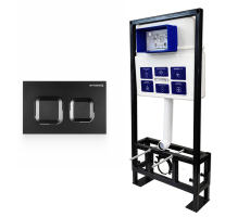 Инсталляция BETTOSERB Sava Free Standing+клавиша смыва SMART черный матовый (SFS40006471) 