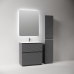 Тумба под раковину Sancos Фолк напольный (Folk Floor) FL80FGS 80x45x85 темный серый (grey soft) 