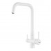 Смеситель для кухни с подключением фильтра Shevanik S528C, белый