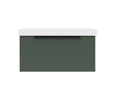 Тумба под раковину подвесная La Fenice SIMPLA FNC-01-SIM-G-80, серо-зелёная  Тумба под раковину подвесная La Fenice SIMPLA FNC-01-SIM-G-80, серо-зелёная