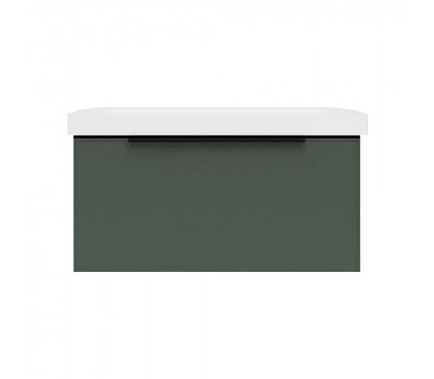 Тумба под раковину подвесная La Fenice SIMPLA FNC-01-SIM-G-80, серо-зелёная 