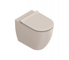 Унитаз напольный, безободковый, универс.слив, смыв Tornado, покрытие Twinglaze+ Catalano Sfera 514550031 Seta Satinato 