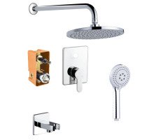 Промо-комплект встраиваемый для душа AZARIO TEVIS, хром AZ-15490721 Промо-комплект встраиваемый для душа AZARIO TEVIS, хром AZ-15490721