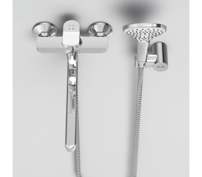 Смеситель для ванны и душа с длинным изливом и душевым набором AM.PM X-Joy F85A95000 Хром 