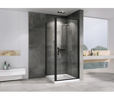 Душевой уголок ABBER Sonnenstrand AG04080B-S85B черный матовый 