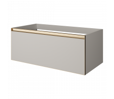 Тумба Armadi Art QUATRO 1 100см CASHMERE профиль MATT GOLD 790-M1-100-CM-MG 