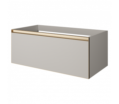 Тумба Armadi Art QUATRO 1 100см CASHMERE профиль MATT GOLD 790-M1-100-CM-MG 