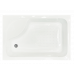 Душевой угол с поддоном Royal Bath RB 8100BP-T (прозрачное) левый белый 