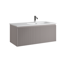 Тумба подвесная SANCOS Snob R 1.0 995х445х406, c одним ящиком оснащенным доводчиками, Doha Soft , арт.SNR1.0100RSM Тумба подвесная SANCOS Snob R 1.0 995х445х406, c одним ящиком оснащенным доводчиками, Doha Soft , арт.SNR1.0100RSM