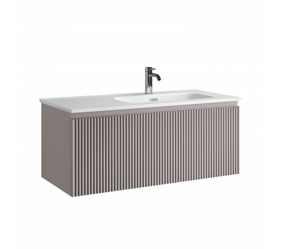 Тумба подвесная SANCOS Snob R 1.0 995х445х406, c одним ящиком оснащенным доводчиками, Doha Soft , арт.SNR1.0100RSM 