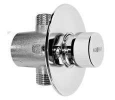 Кран Essentialtemp с кнопкой и таймером для раковины/писсуара 07570.N NOFER 07570.N Кран Essentialtemp с кнопкой и таймером для раковины/писсуара 07570.N NOFER 07570.N