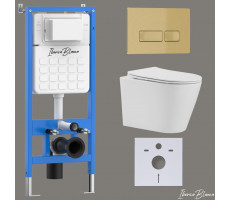 Комплект 3в1 IBERICA BLANCA инсталляция SILENCIO, унитаз BURGOS ALTO белый, кнопка смыва ESTI-R золото матовое (IB001.BRA.234.215) Комплект 3в1 IBERICA BLANCA инсталляция SILENCIO, унитаз BURGOS ALTO белый, кнопка смыва ESTI-R золото матовое (IB001.BRA.234.215)