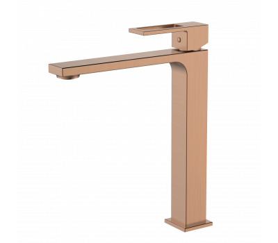 Смеситель для раковины высокий DQ Dortmund браш.роз.золото DA1712033 