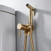 Гигиенический душ со смесителем Shevanik S147G, золотой сатин