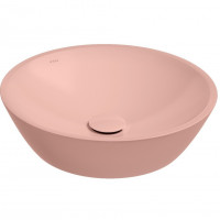 Раковина ISVEA SistemaY Soft накладная ШГВ 450*450*120 отверстия для смесителя отсутствуют цвет лососевый матовый 10SY66045-2S