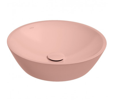 Раковина ISVEA SistemaY Soft накладная ШГВ 450*450*120 отверстия для смесителя отсутствуют цвет лососевый матовый 10SY66045-2S 