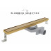 Душевой трап PLUMBERIA SELECTION PSL LINEAR PSL100OB, брашированное золото 