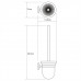 Щетка для унитаза WasserKRAFT Rhein K-6200 6227 Хром 