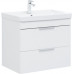 Тумба с раковиной Aquanet Ирис new 70 подвесная 2 ящ. цв. белый глянец 00312428 Тумба с раковиной Aquanet Ирис new 70 подвесная 2 ящ. цв. белый глянец 00312428