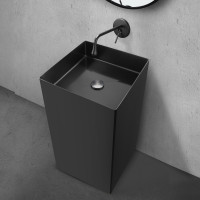 Раковина отдельностоящая ABBER Wasser Kreis AF2413MB черная матовая 