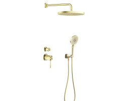Встраиваемый комплект для душа Feramolli Sole SGL6, золото шампань 