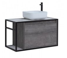 Тумба под раковину Aquanet Nova Lite Loft 90 R дуб рошелье 