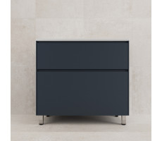 Тумба напольная Style Line ЛИМА 90 эмаль c раковиной LINE 90 2 ящика PLUS графит 