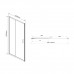 Душевая дверь Vincea Garda VDS-1G140CL, 1400, хром, стекло прозрачное 