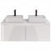 Тумба под раковину подвесная Dreja W 125 см, белый