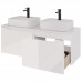 Тумба под раковину подвесная Dreja W 125 см, белый