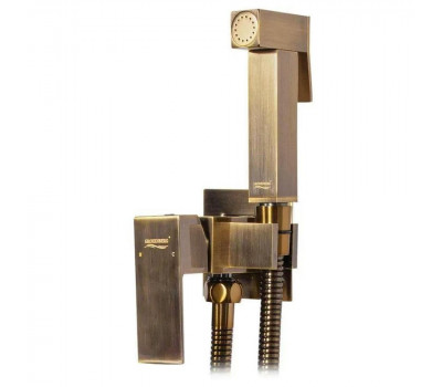 Гигиенический душ со смесителем встраиваемый Grocenberg GB002BR, бронза Гигиенический душ со смесителем встраиваемый Grocenberg GB002BR, бронза