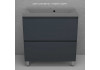 Тумба напольная Style Line Манхэттен 80 ЭМАЛЬ под ASTI 80 2 ящика PLUS графит ЛС-00002372 