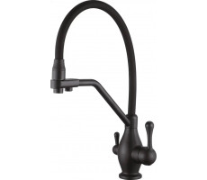 Смеситель для кухни Rose R858H, черный