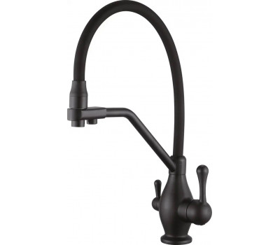 Смеситель для кухни Rose R858H, черный