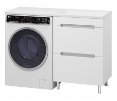 Тумба под раковину Misty Байкал 55 под стиральную машину с раковиной с раковиной Misty Гавана 120 правая УТ000014751 Тумба под раковину Misty Байкал 55 под стиральную машину с раковиной с раковиной Misty Гавана 120 правая УТ000014751