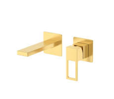 Смеситель для раковины DQ Dortmund встраиваемый настенный мат.золото DA1714407 Смеситель для раковины DQ Dortmund встраиваемый настенный мат.золото DA1714407