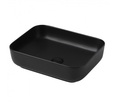 Раковина накладная ABBER Rechteck AC2202MB черная матовая 