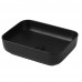 Раковина накладная ABBER Rechteck AC2202MB черная матовая 