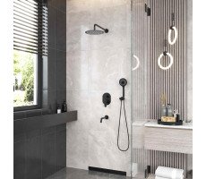 Душевой комплект BERGES VENTAS 3R BLACK, черный матовый 073008 Душевой комплект BERGES VENTAS 3R BLACK, черный матовый 073008