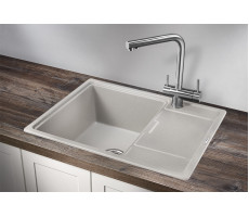 Кухонная мойка GRANULA 6503, БАЗАЛЬТ, кварц 