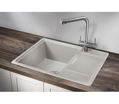 Кухонная мойка GRANULA 6503, БАЗАЛЬТ, кварц 