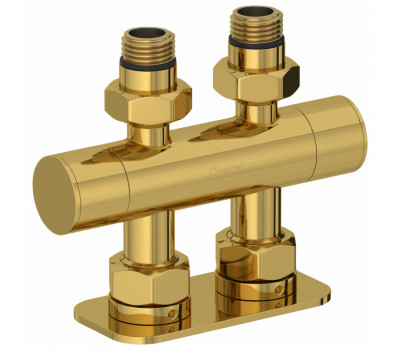 Вентиль Сунержа EU50 2 х НР G 1/2" / 2 х НГ G 3/4" прямой скрытый цвет-золото 03-1417-1234 