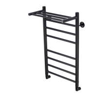 Полотенцесушитель водяной Comfysan Luce W-8 80/40 с полкой, черный 