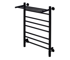 Полотенцесушитель водяной Comfysan Luce W-8 80/40 с полкой, черный Полотенцесушитель водяной Comfysan Luce W-8 80/40 с полкой, черный
