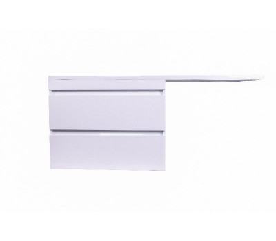 Тумба подвесная Style Line Даллас 140, Люкс белая, PLUS СС-00002337 