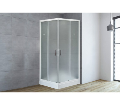 Душевой угол с поддоном Royal Bath RB 80HP-C (матовое) белый 